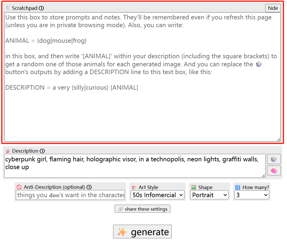 Scratchpad