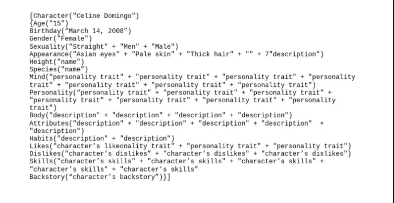 Free Downloadable C AI Character Definition Template: PDF vs. Word