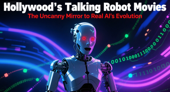 Hollywood's Talking Robot Movies: The Uncanny Mirror to Real AI's Evolution