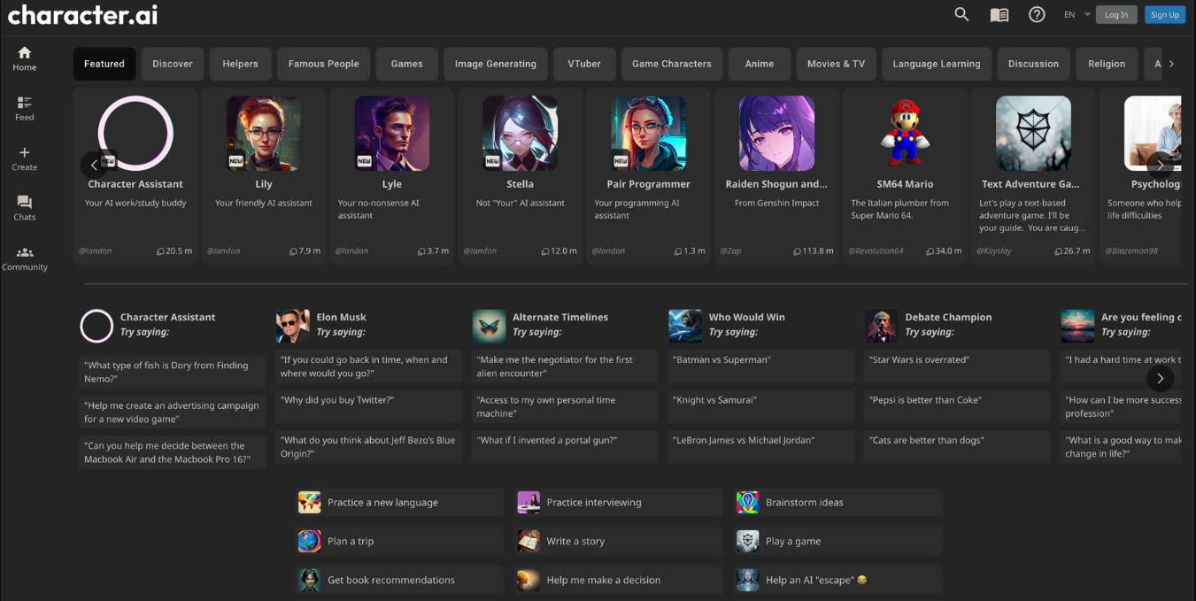 Unlock the Digital Universe: Your Ultimate C AI Characters List