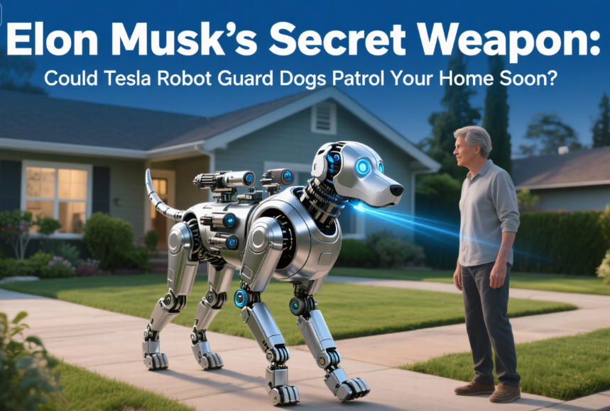 Elon Musk’s Secret Weapon: Could Tesla Robot Guard Dogs Patrol Your Home Soon?