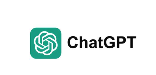 The image displays the official ChatGPT logo, featuring a green square icon with an abstract white knot design on the left, and the word 'ChatGPT' in bold black text on the right, all set against a white background.