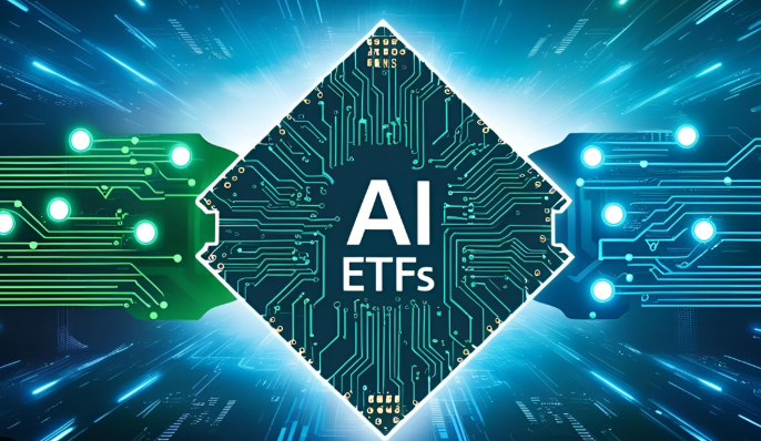 Artificial Intelligence ETF Trading Volume chart showing daily transactions exceeding 80 million yuan with upward trending graphs and AI technology symbols representing investment growth in artificial intelligence exchange-traded funds market analysis