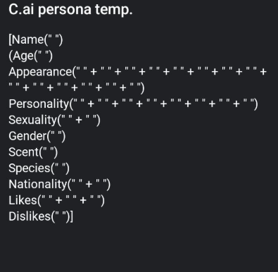 Build Your Ultimate Character AI Persona Template