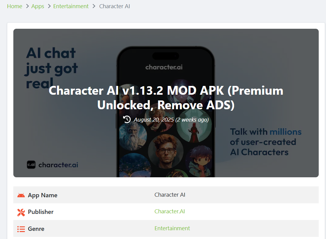 Character <strong>AI</strong> Plus Mod APK: The Unvarnished Truth About Unofficial "Premium" Access